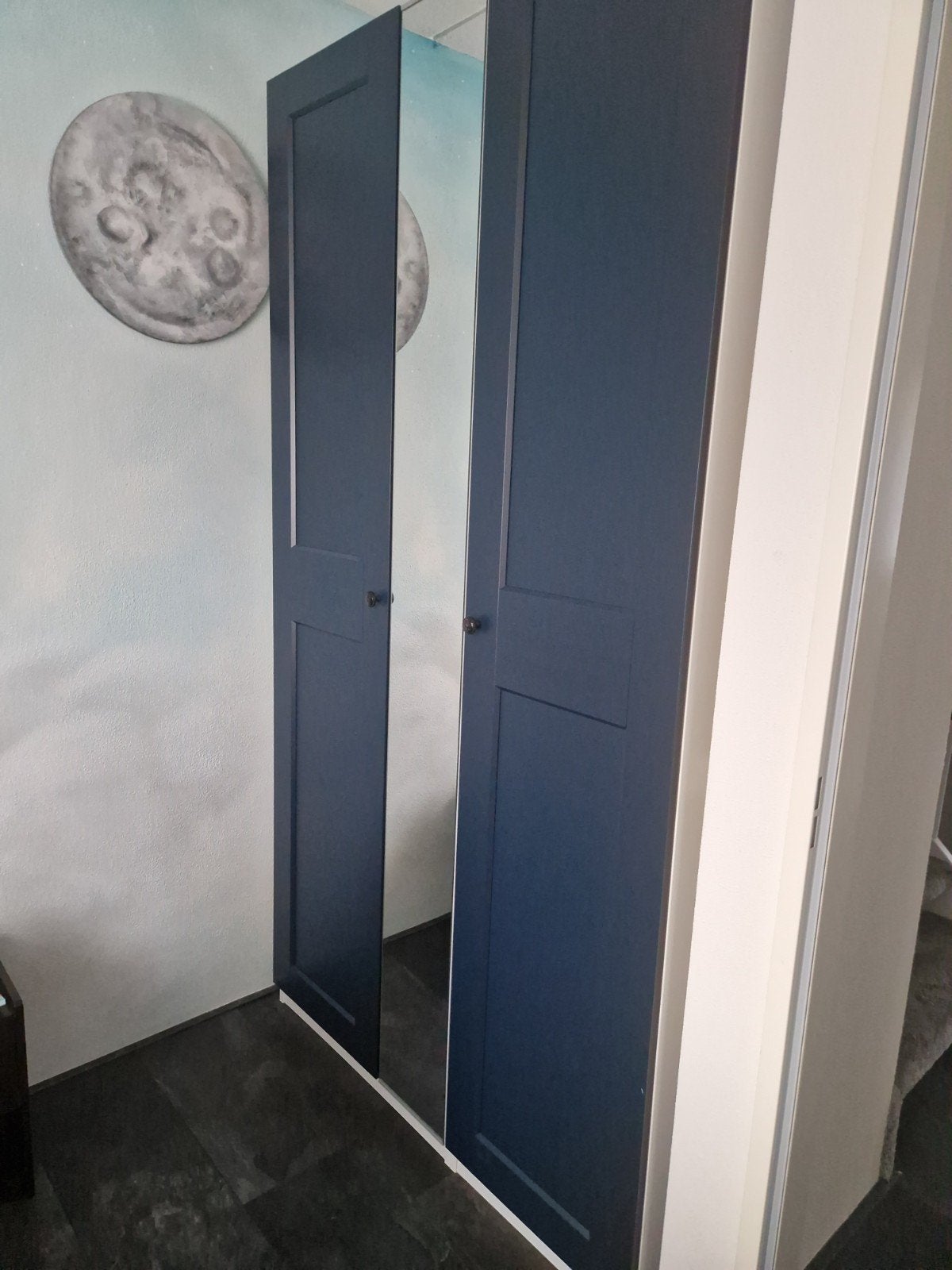 Ikea Pax deuren donkerblauw, Ophalen, Gebruikt, 200 cm of meer, 50 tot 100 cm