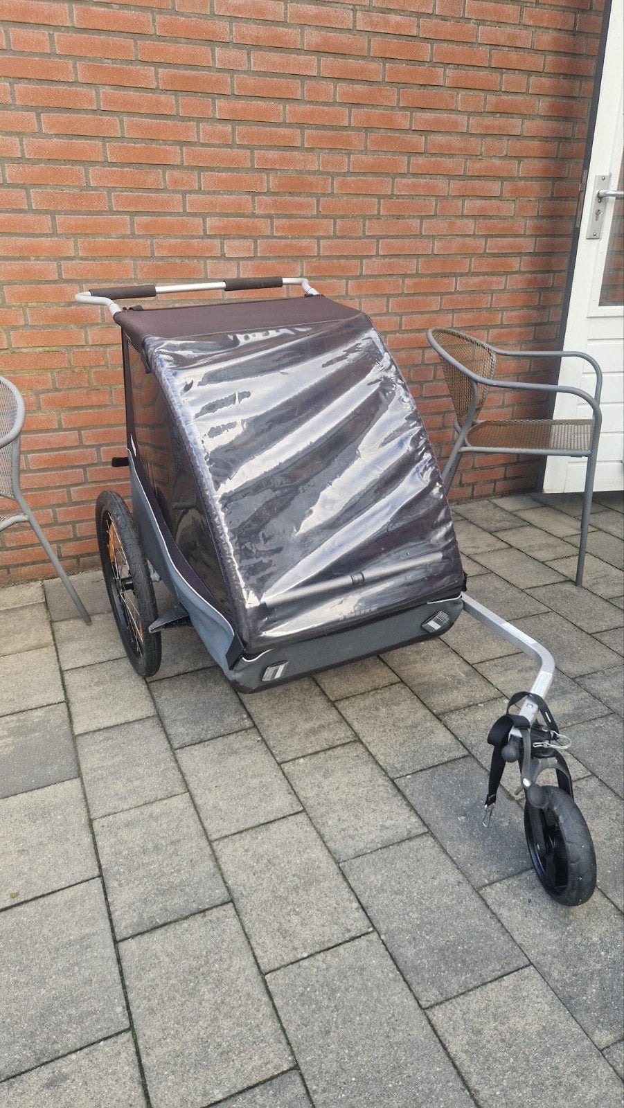 Thule Coaster XT - Kinderkar met wandelset, Ophalen, Opvouwbaar, Zo goed als nieuw, 40 tot 60 kg