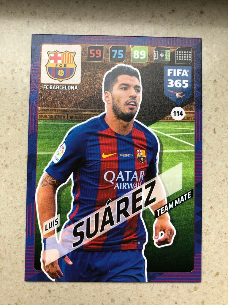 Panini voetbalplaatjes Luis Suárez deel 2, Verzamelen, Sportartikelen en Voetbal, Ophalen of Verzenden, Zo goed als nieuw, Buitenlandse clubs