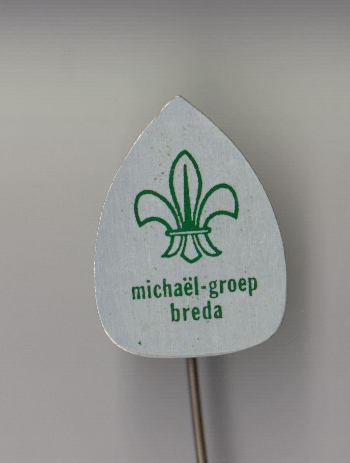 Scouting Michaël Groep Breda speldje, Verzamelen, Gebruikt, Niet vindbaar, Niet vindbaar, Speldje of Pin