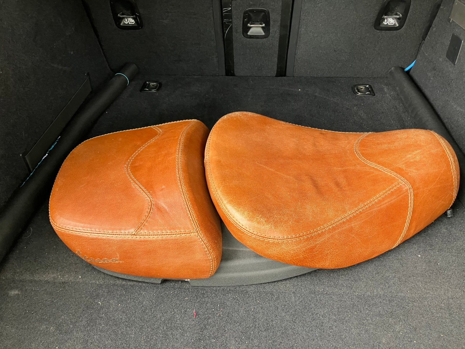 Nieuw Vespa lxv lx-v zadel buddy bruin leder uniek zeldzaam, Fietsen en Brommers, Ophalen, Nieuw, Zadel, Vespa