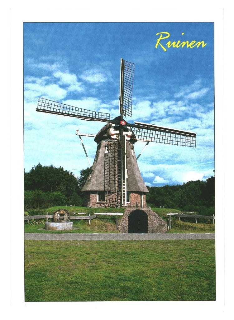 988430 Ruinen Dr Molen _Gelopen met mooie zegel De Veluwe