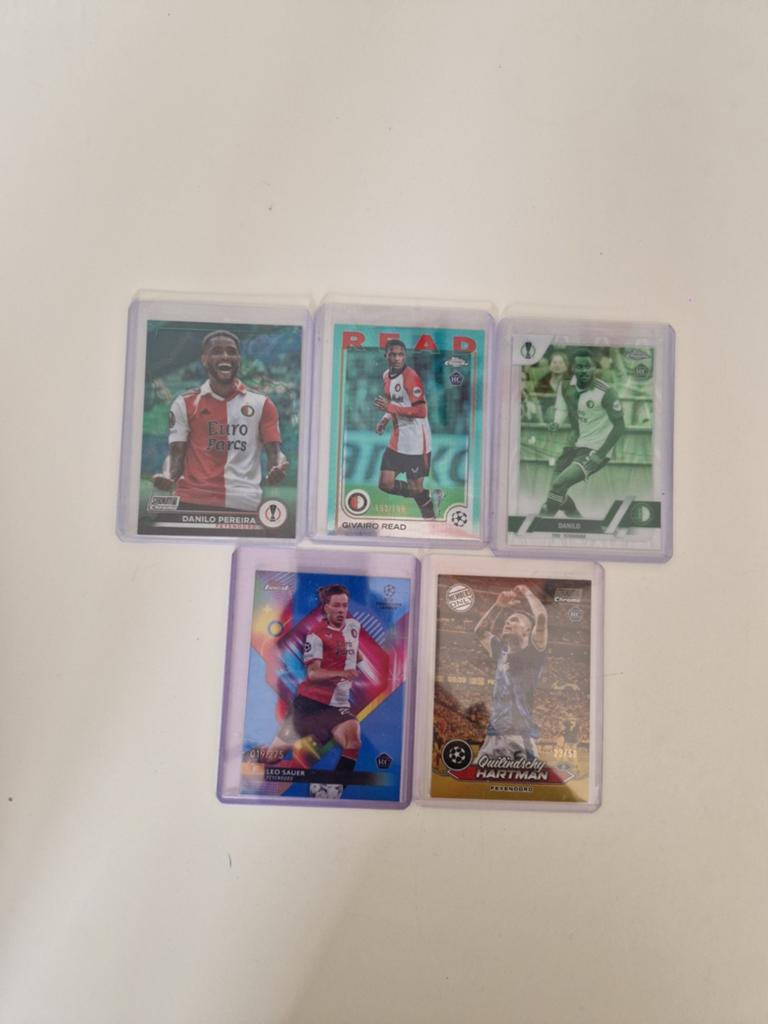 5 numbered cards van Feyenoord., Ophalen of Verzenden