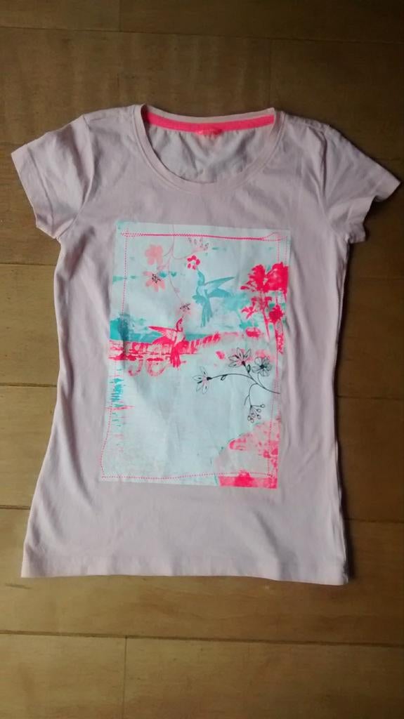 Nieuw Hema zalmroze shirt met Chinese opdruk, maat 158/164, Meisje, Nieuw, Ophalen of Verzenden, Shirt of Longsleeve
