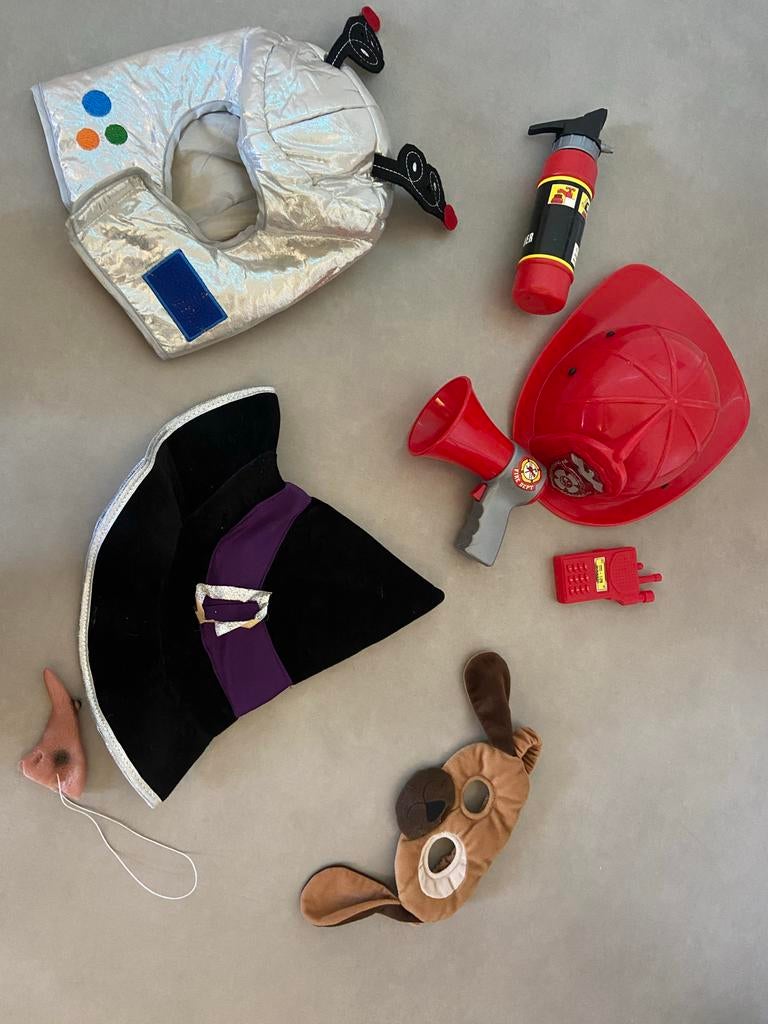 Verkleedkleding pakket maat 116: Popeye, Clown, Piraat, Indi, Kinderen en Baby's, Kinderkleding | Mutsen, Sjaals en Handschoenen