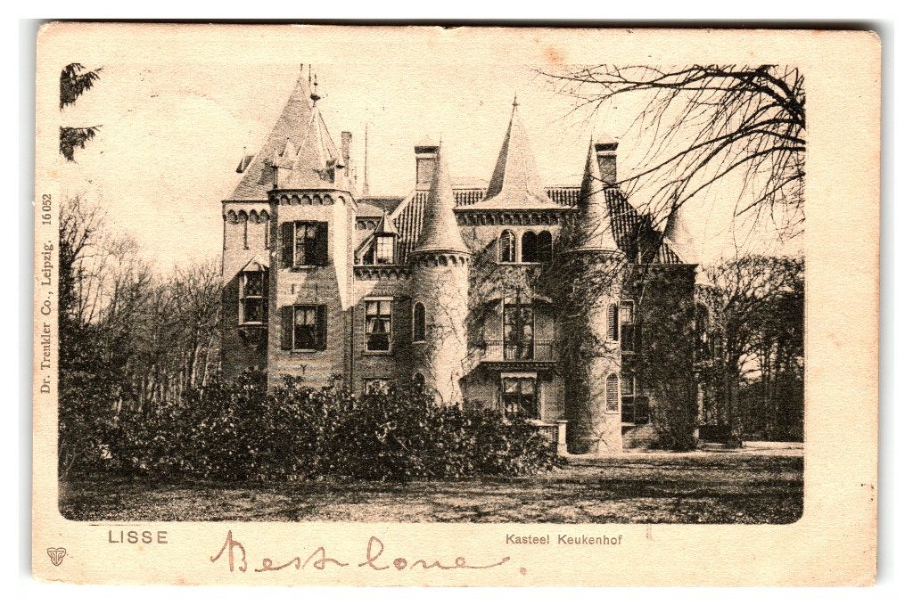 Lisse, Kasteel Keukenhof, Verzenden, Voor 1920, Gelopen, Zuid-Holland