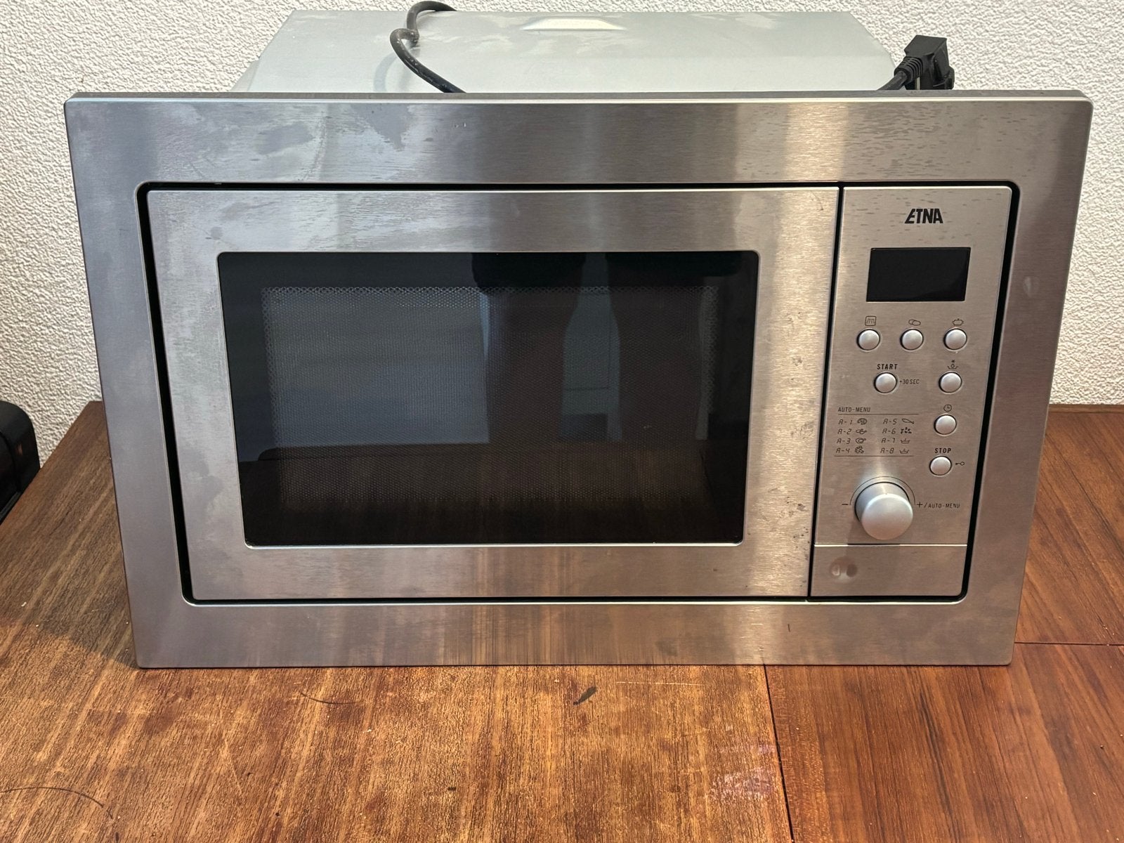 Etna SM125RVS Magnetron - Inbouw RVS, Ophalen, Gebruikt, 60 cm of meer, Magnetron