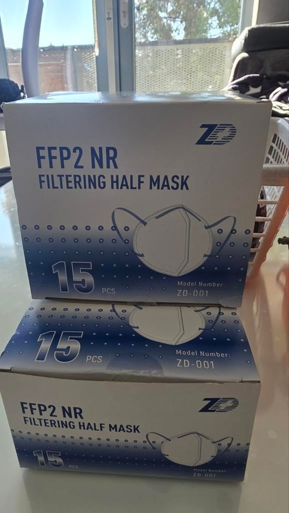 30x FFP2 NR Filtering Half Mask - Goed Ademend, Ophalen of Verzenden