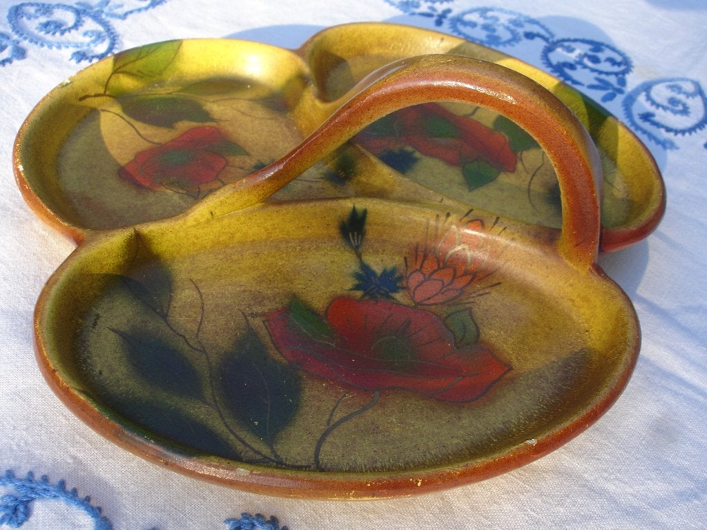 Hapjesschaal & Schoteltjes (België) uit Art Nouveau-periode!, Ophalen of Verzenden