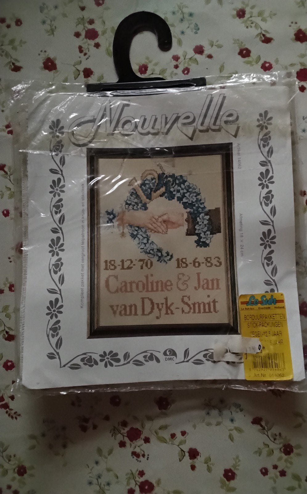Borduurpakket 'Caroline & Jan van Dyk-Smit' - Nieuw, Ophalen of Verzenden, Nieuw, Handborduren, Borduurpakket