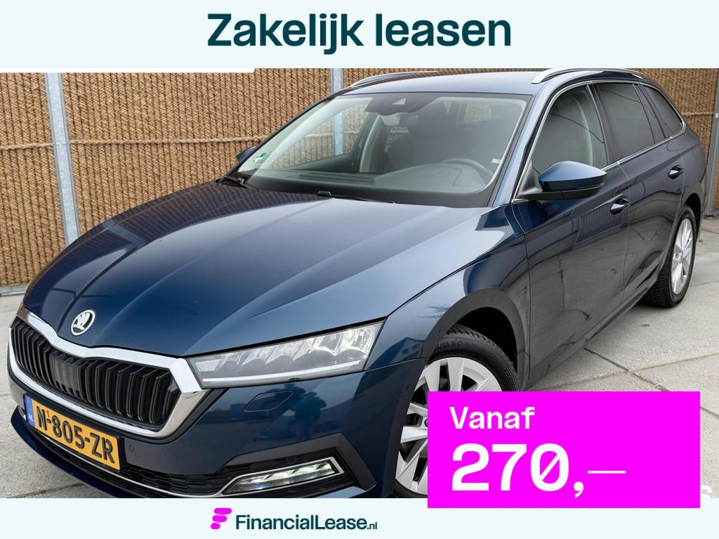 Skoda Octavia Combi 1.0 TSI Business Edition Plus Stuur&stoe, Voorwielaandrijving, Gebruikt, Euro 6, Blauw