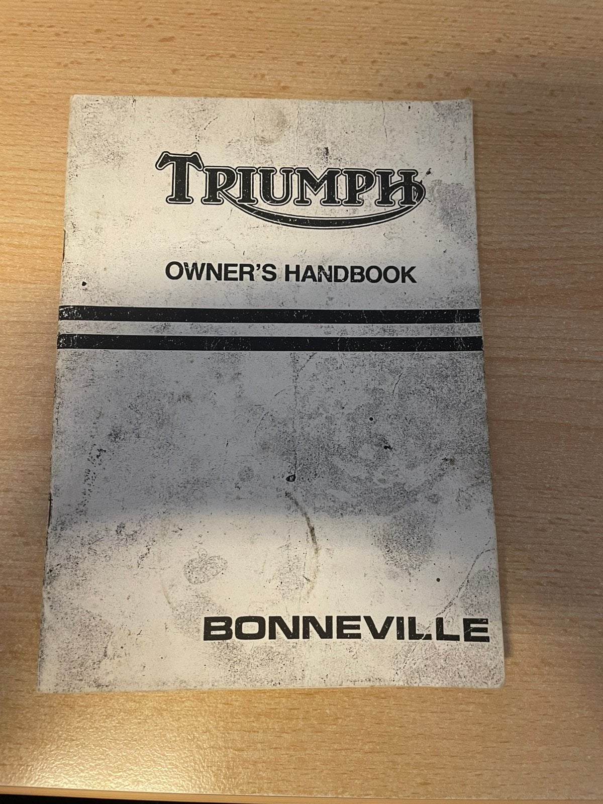 Triumph bonneville instructieboekje, Ophalen, Triumph