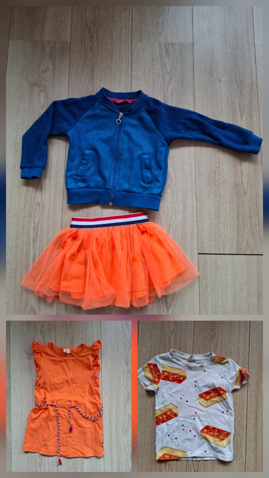 Oranjekleding 86/92 hema, Ophalen of Verzenden, Zo goed als nieuw, Meisje, Jurkje of Rokje