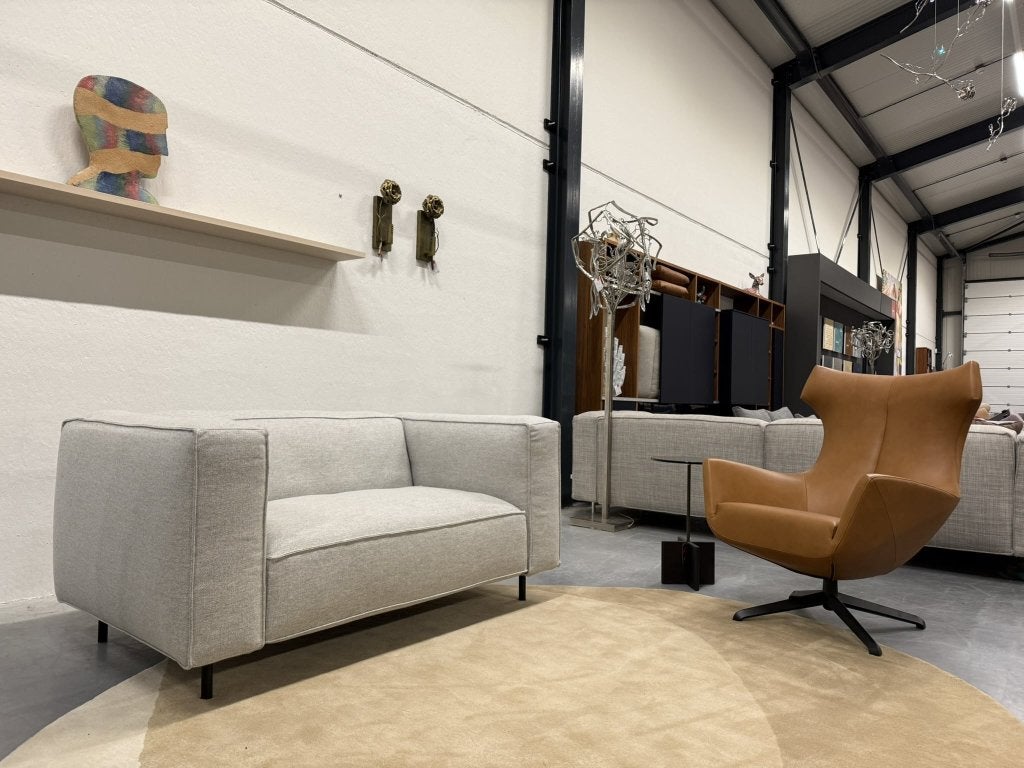 Nieuw Gelderland 6400 Bank 2 zits hallingdal design Stof, 150 tot 200 cm, Ophalen of Verzenden, Rechte bank, Info@gelderlanddesign.com