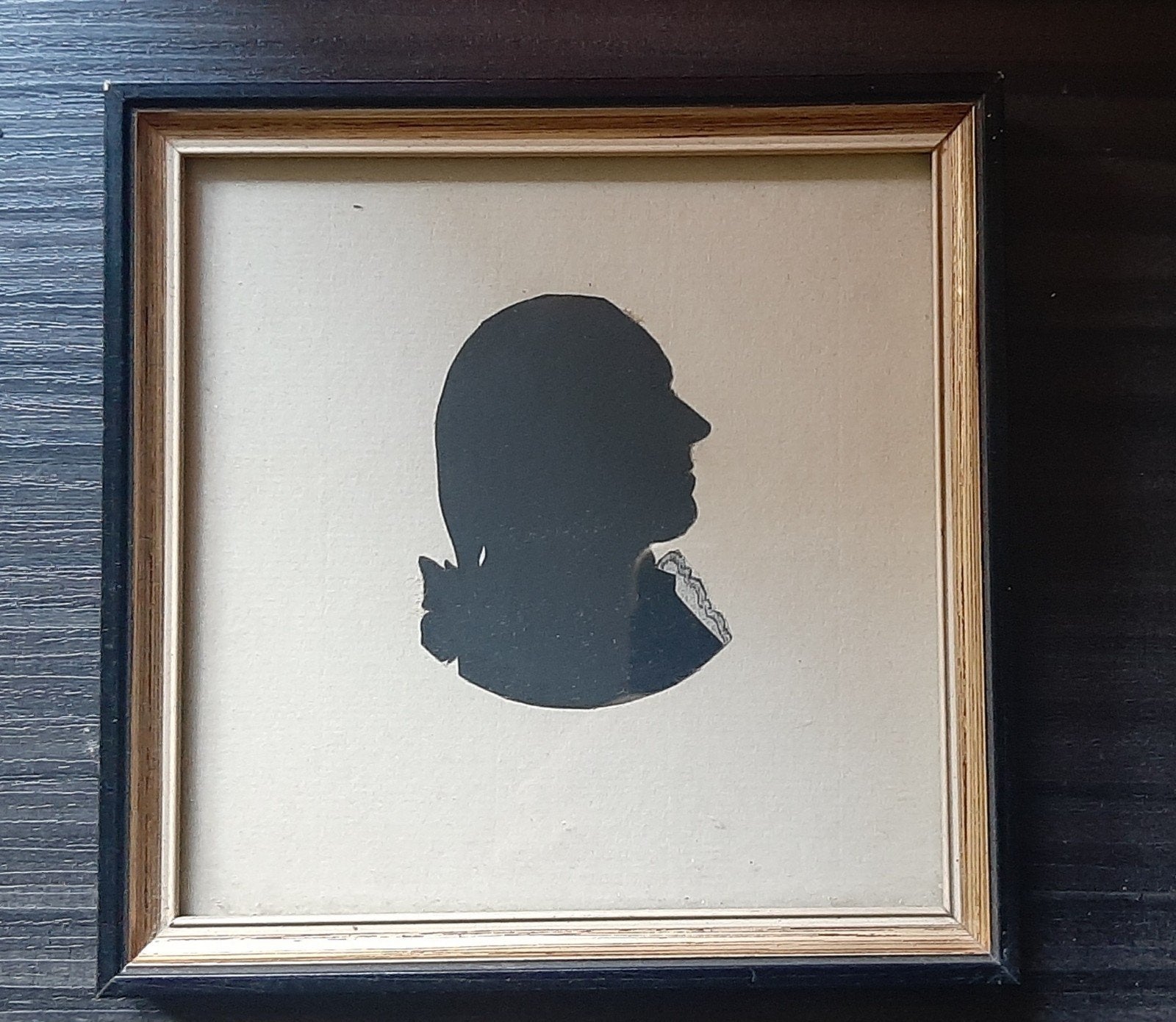 Silhouet Portret in Lijst - Klassieke Kunst, Ophalen of Verzenden