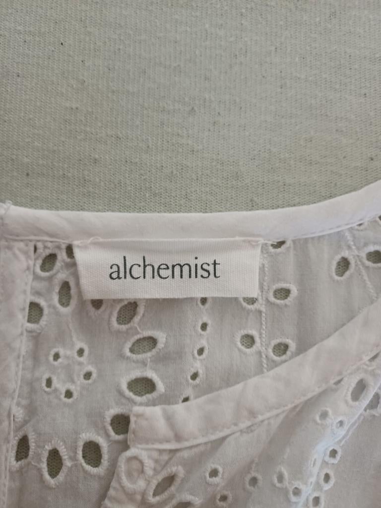 Mooi zomerjurkje S/M, Ophalen, Zo goed als nieuw, Onder de knie