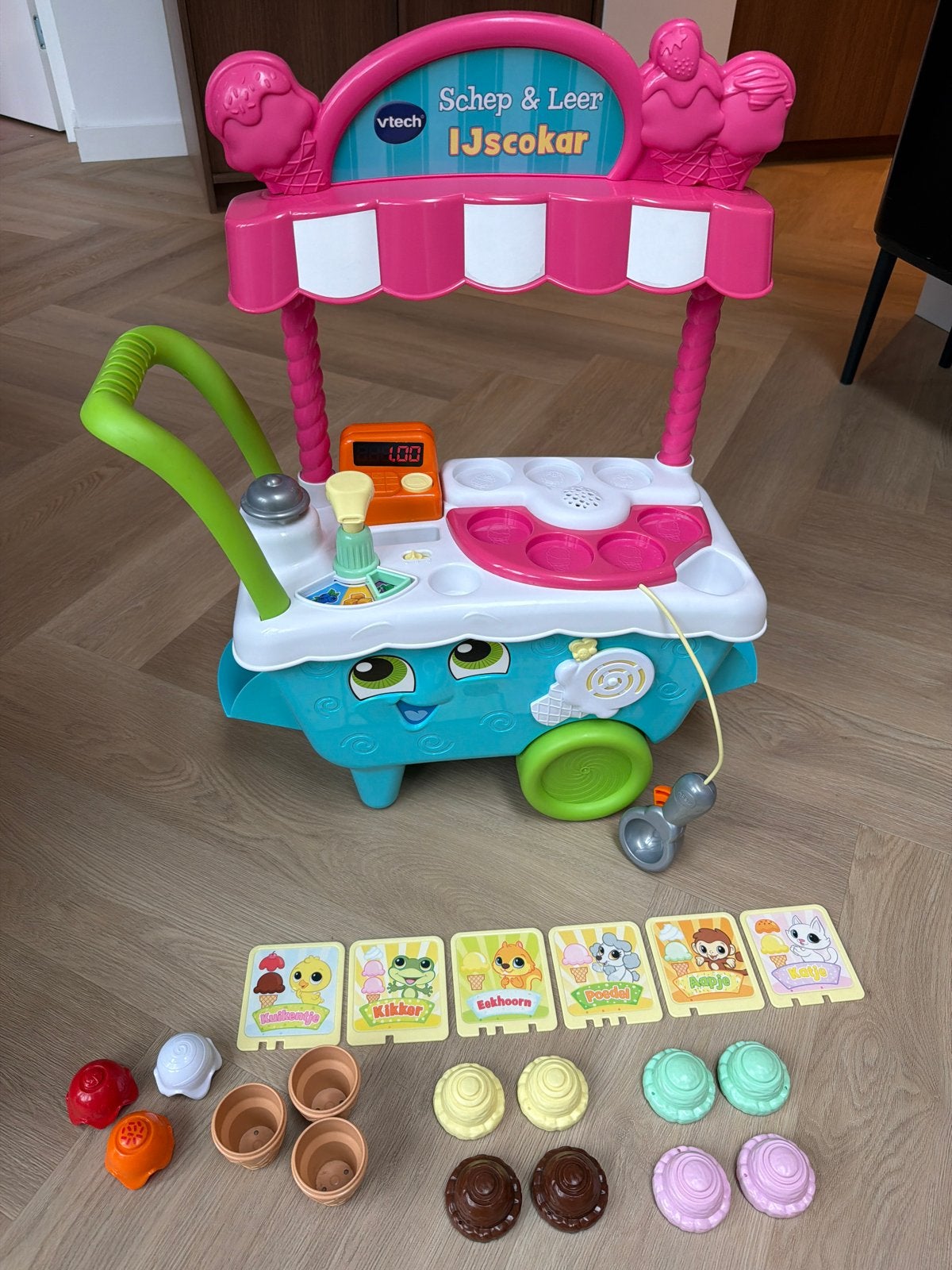 VTech Schep & Leer IJscokar, Ophalen, Zo goed als nieuw, Jongen of Meisje