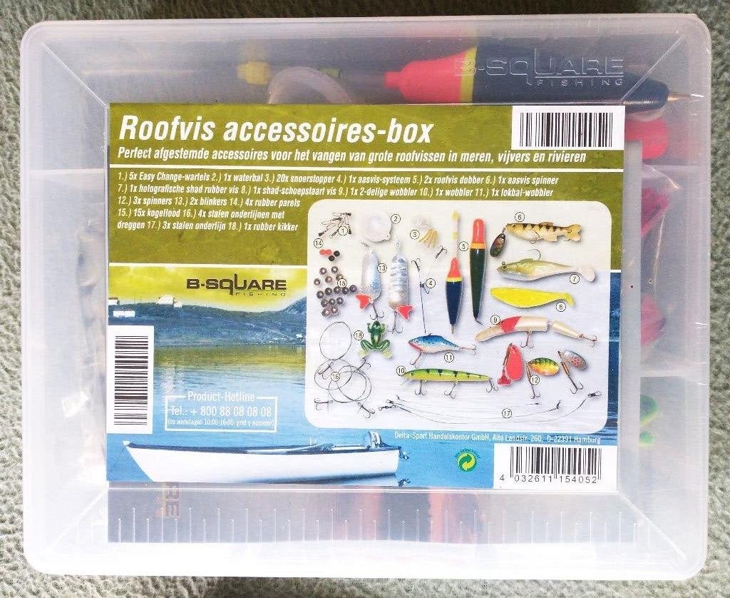 Roofvis accessoires-box B-Square, Verzenden, Nieuw, Complete set