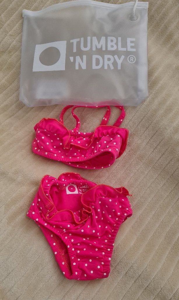 Tumble 'n Dry bikini roze met stippen maat 68, Tumble 'n Dry, Overige typen, Meisje, Nieuw