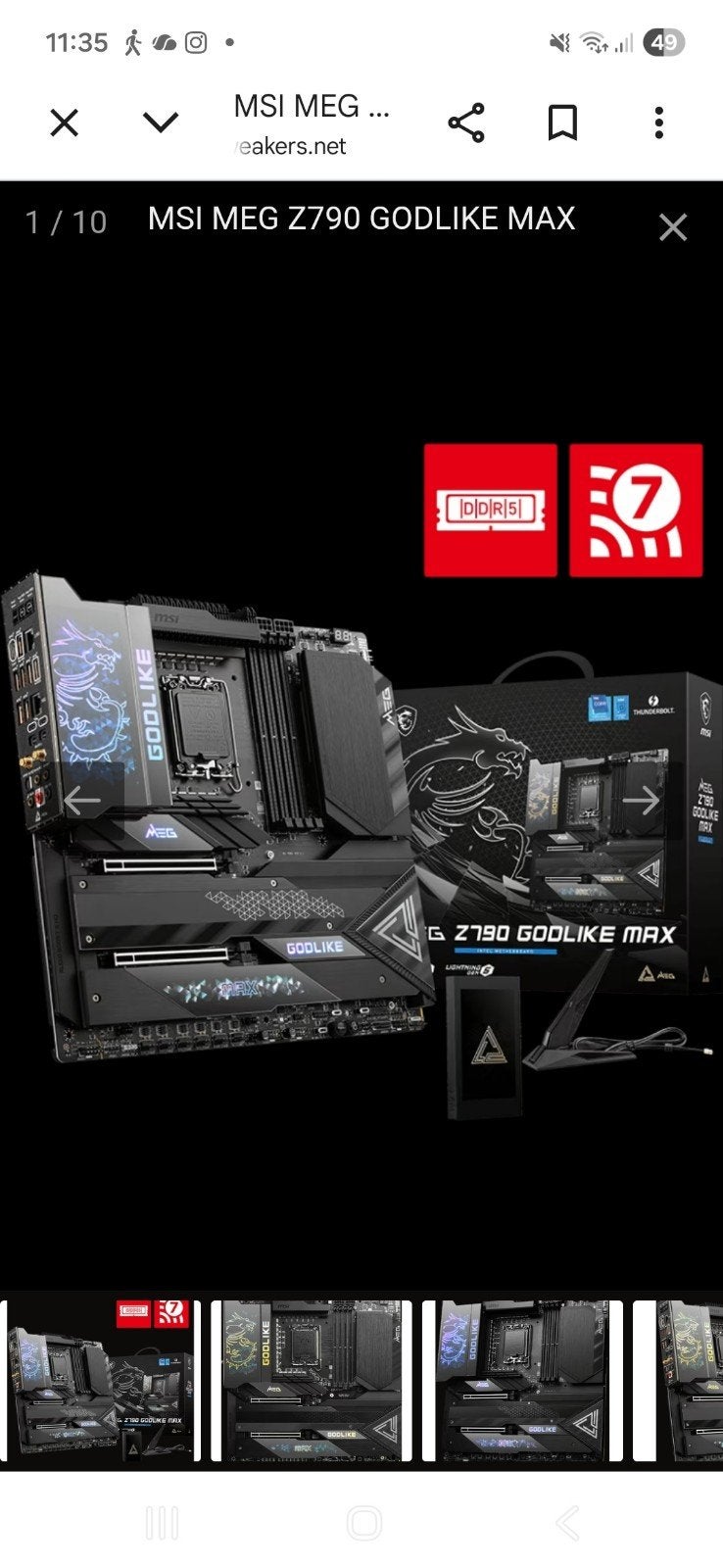 GEZOCHT Moederbord!!! MSI MEG z790 godlike max, Ophalen of Verzenden, Zo goed als nieuw