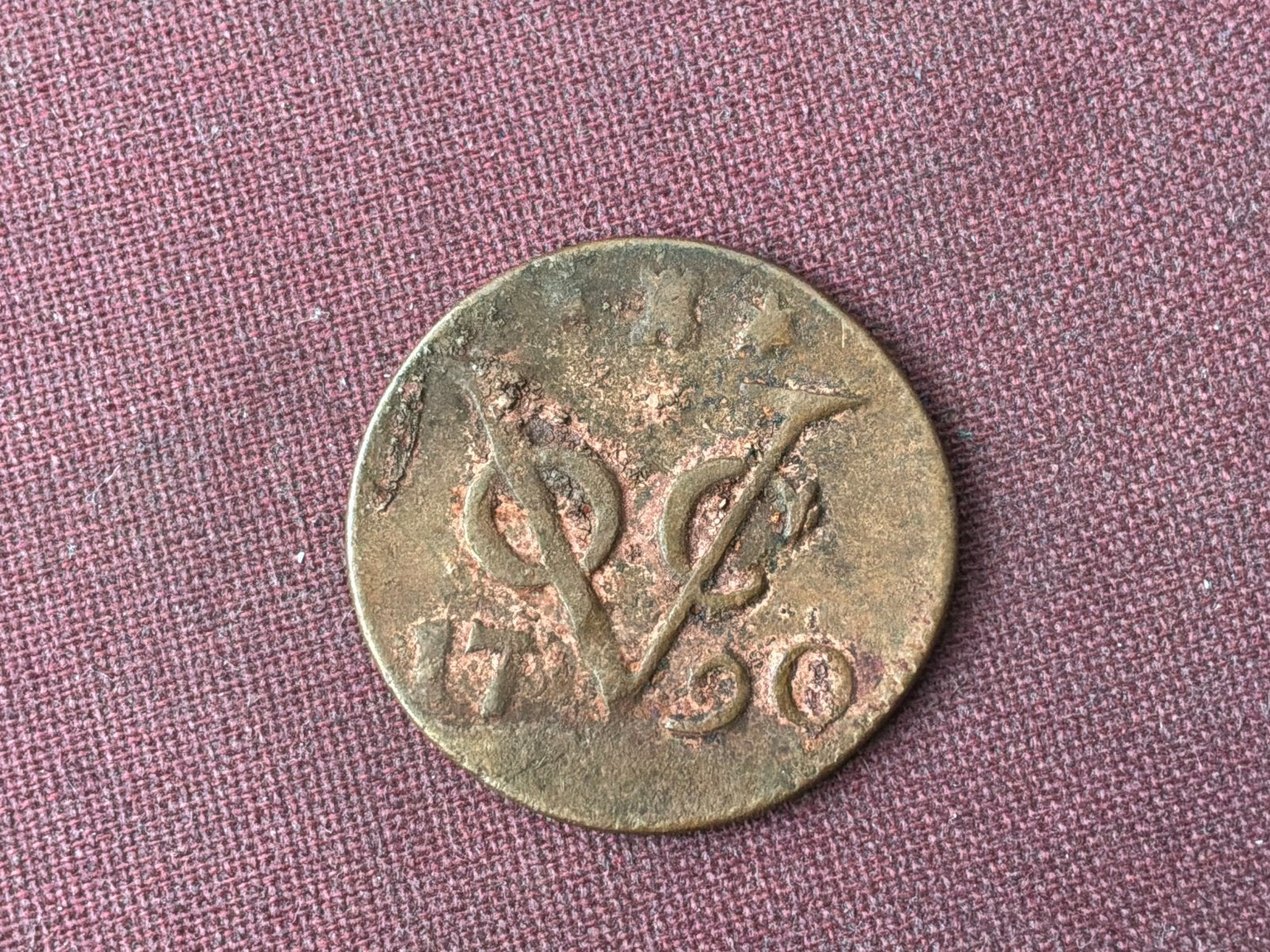 Duit voc zeeland 1790, Postzegels en Munten, Munten | Nederland, Ophalen of Verzenden, Vóór koninkrijk, Overige waardes