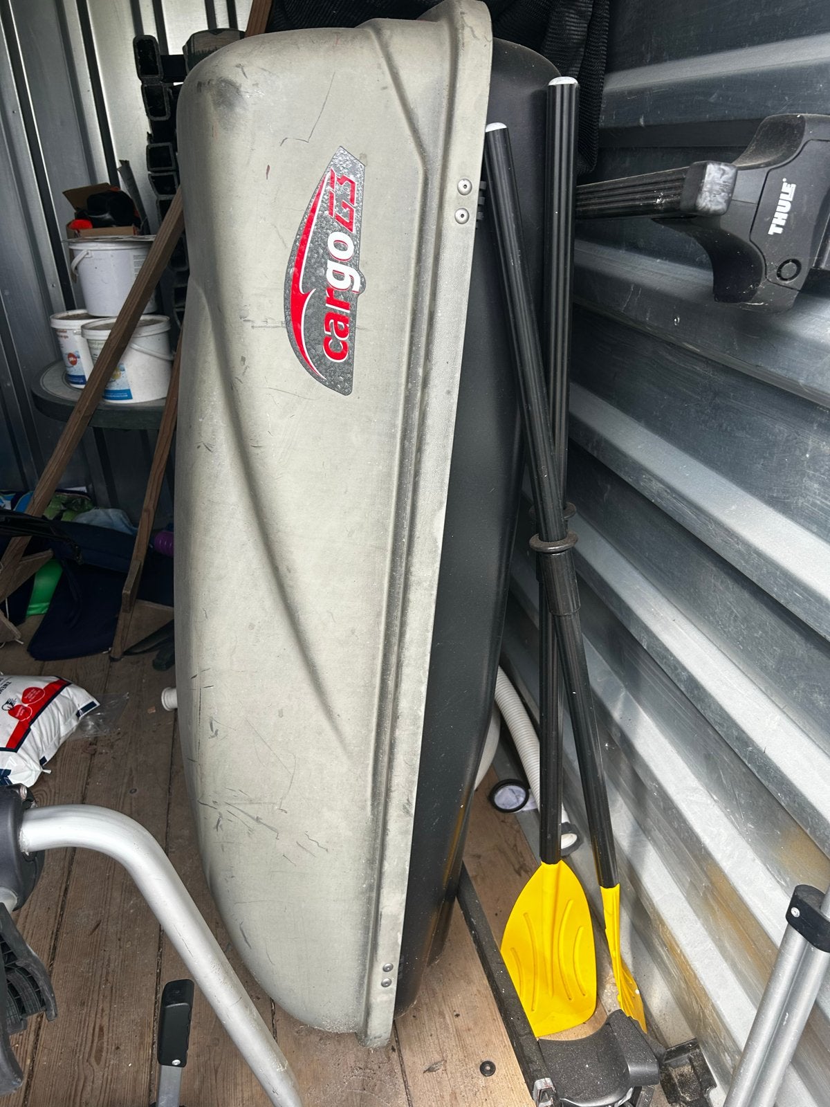 Cargobox dakkoffer 240 liter, Ophalen, Gebruikt