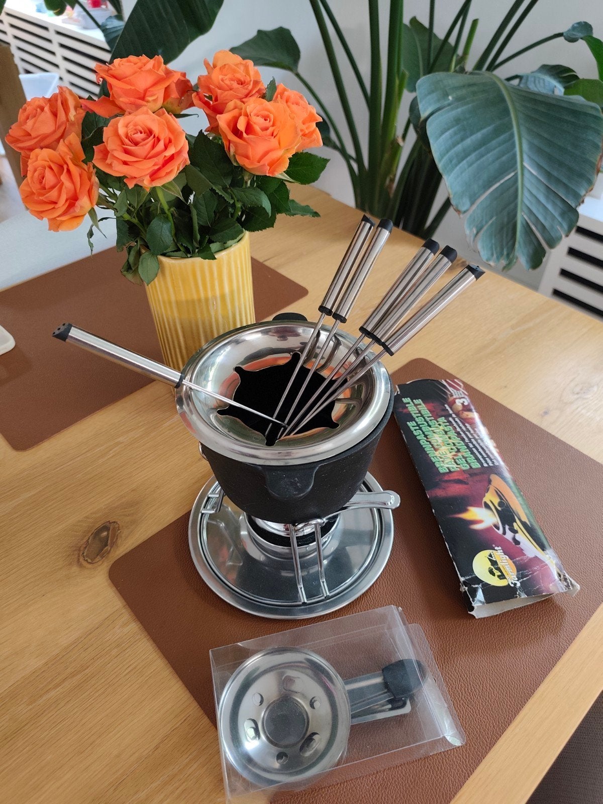 Complete Fondueset voor 6 Personen - Zo goed als nieuw, Ophalen of Verzenden, Zo goed als nieuw, Brander, Fondueset