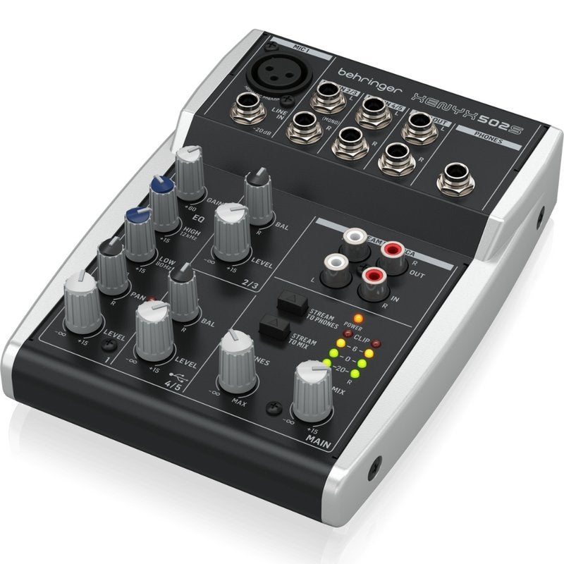 Behringer Xenyx 502S studiomixer met USB interface, Muziek en Instrumenten, Ophalen of Verzenden, Zo goed als nieuw, 5 tot 10 kanalen