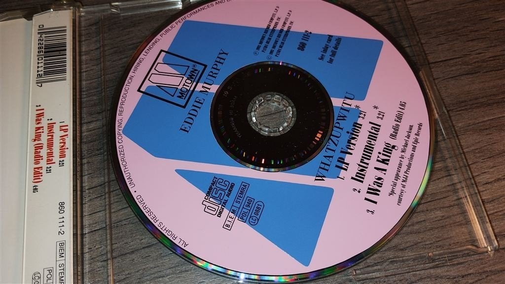Eddie Murphy ‎- Whatzupwitu [CD Single], Cd's en Dvd's, Ophalen of Verzenden, Zo goed als nieuw, Pop
