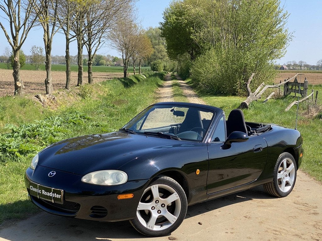 Mazda MX-5 NBFL 1.6i 110PK TOURING, RIJDENDE OPKNAPPER! MET, Achterwielaandrijving, Zwart, 4 cilinders, Cabriolet