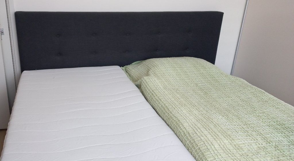 2 pers elektrisch verstelbaar boxspring bed, Ophalen, Gebruikt, Tweepersoons, Modern,  elektrisch verstelbaar