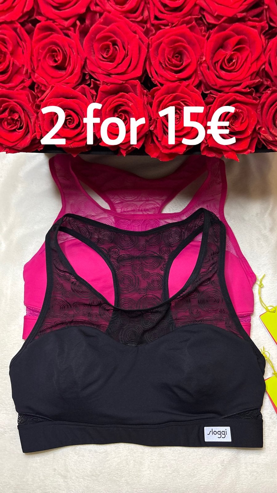 2x Sloggi Sport BH's - Maat S, Kleding | Dames, Ondergoed en Lingerie, Verzenden, Zwart, BH