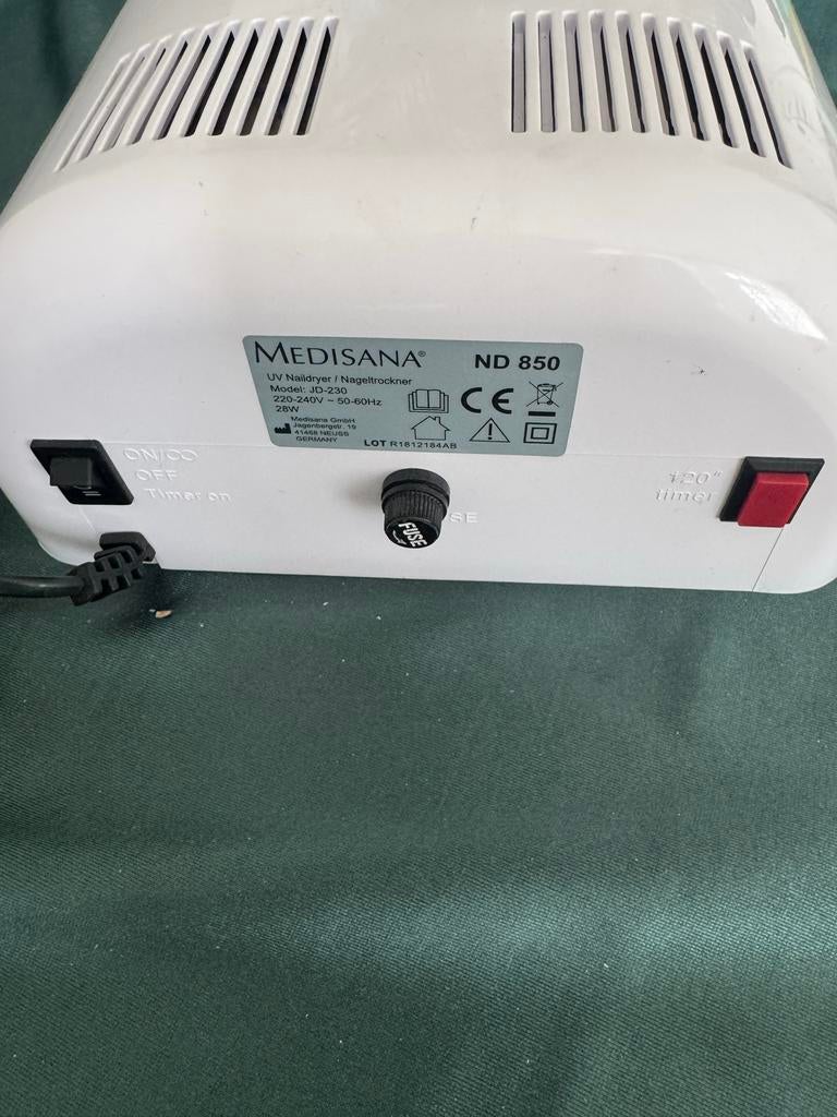 Medisana UV Nageldroger ND 850 voor Gel en Nagellak, Ophalen, Gebruikt, Overige typen