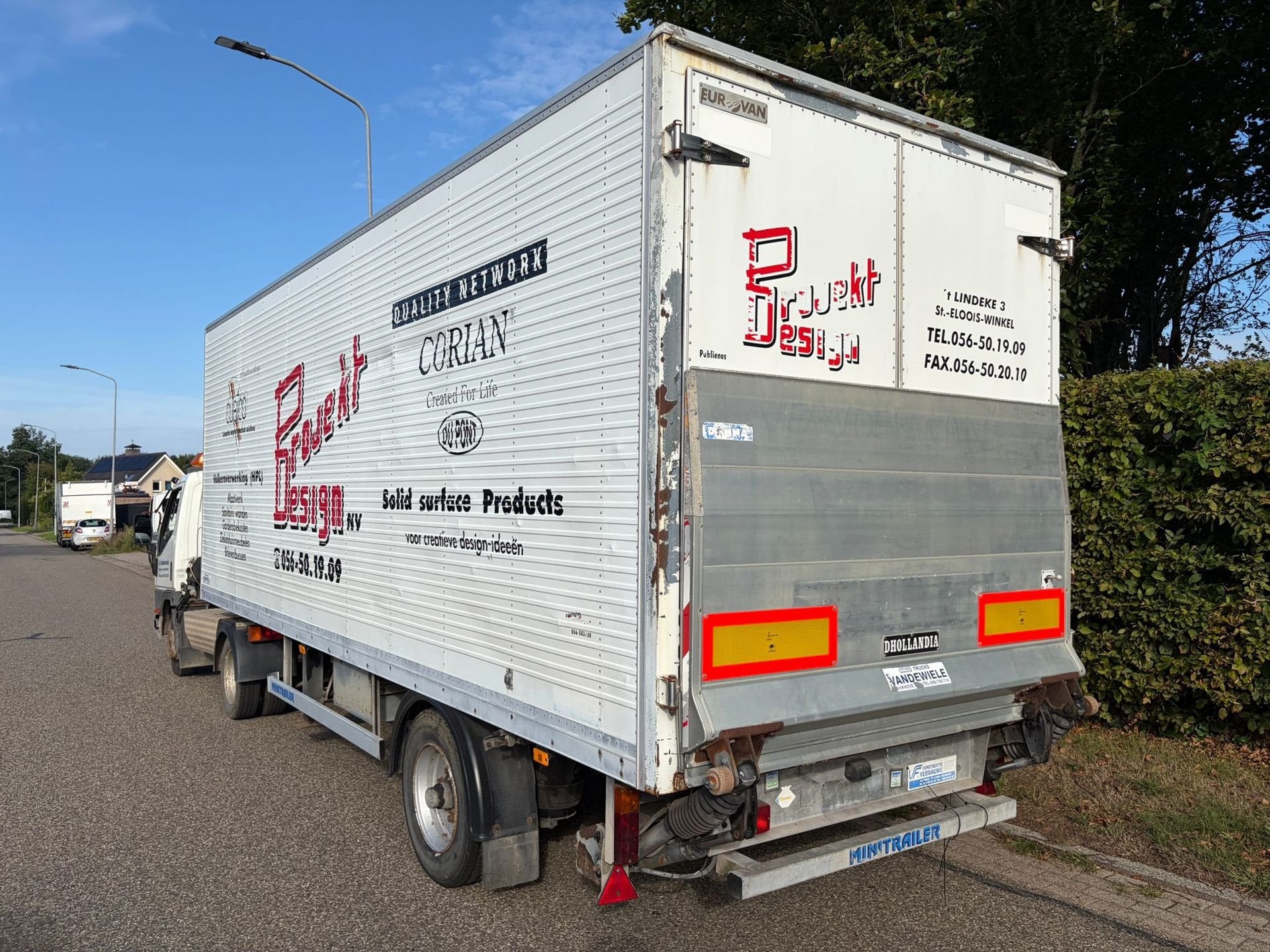 Mitsubishi Canter FB35 BE trekker + be oplegger laadklep sch, Gebruikt, 4 cilinders, Origineel Nederlands, Bedrijf