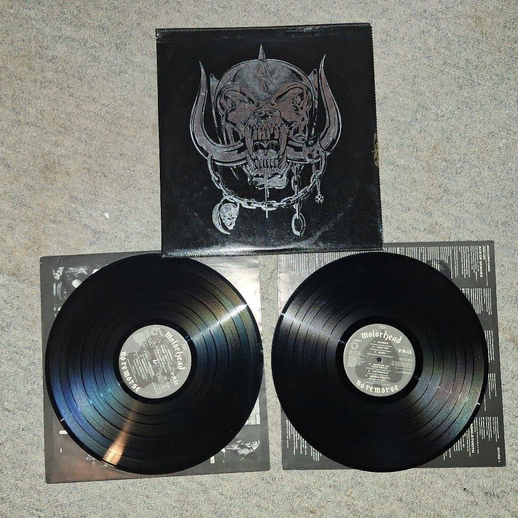 motorhead - no remorse 2 lp lederen hoes, Cd's en Dvd's, Vinyl | Hardrock en Metal, Ophalen of Verzenden, Gebruikt