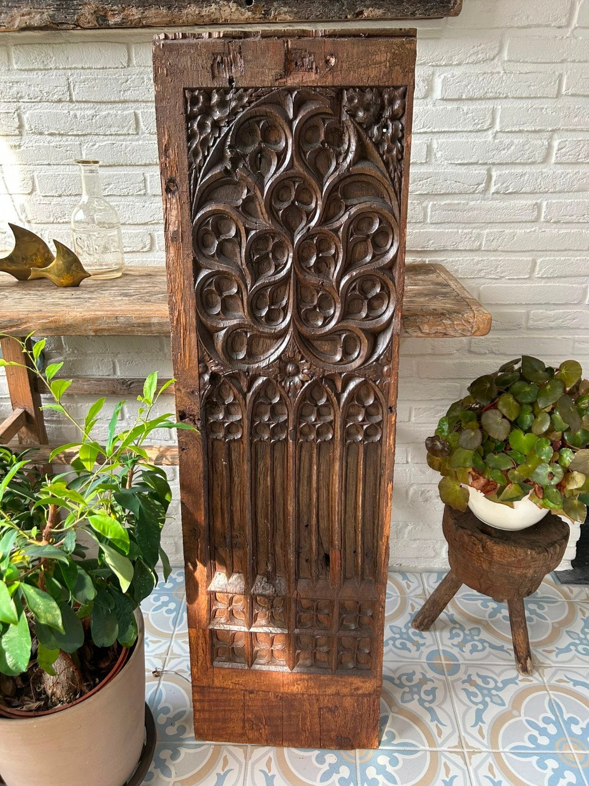 antiek Gotisch paneel (15e 16e eeuw), Antiek en Kunst, Antiek | Religie, Ophalen