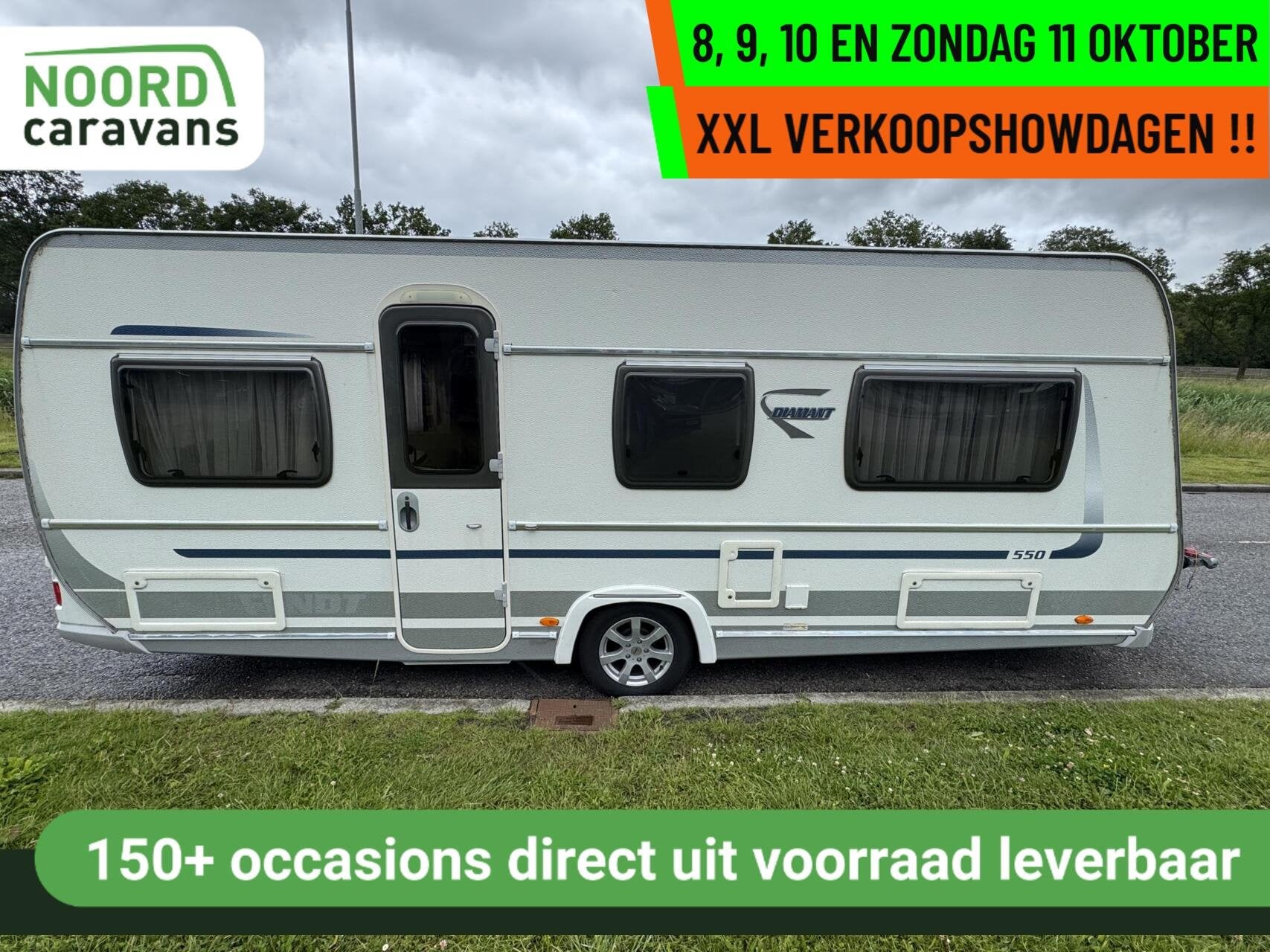 Fendt 550 SG DIAMANT, ENKELE BEDDEN, RONDZIT,MOVER, VOORTENT, Hordeur, Rondzit, 7 tot 8 meter, Bedrijf