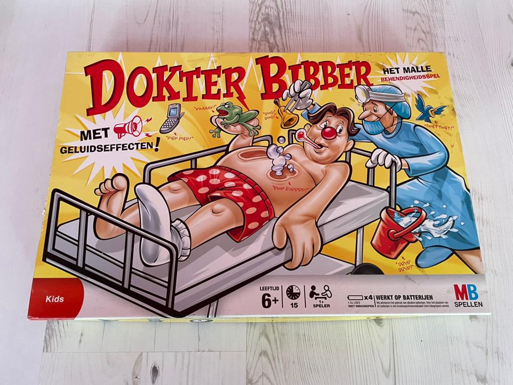 Dokter Bibber - Het Malle Behendigheidsspel met Geluid, Een of twee spelers, Ophalen of Verzenden, Gebruikt