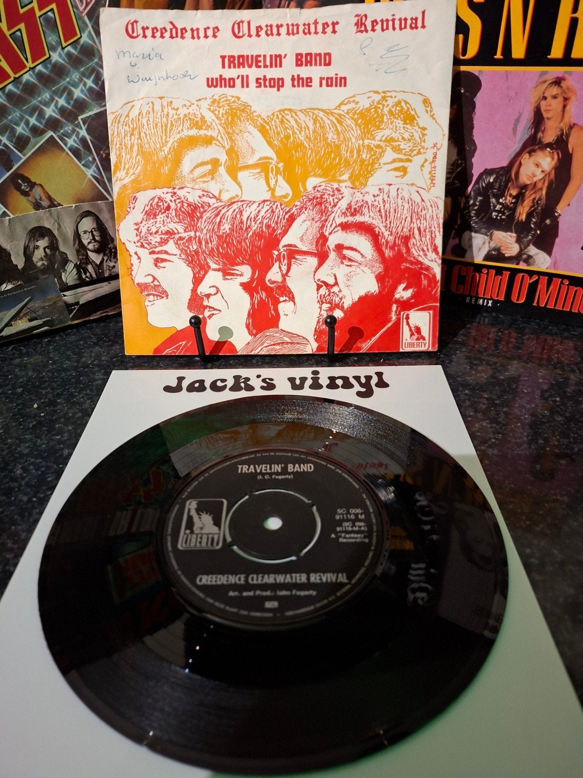Creedence Clearwater Revival - Travelin' Band, Fotohoes, Ophalen of Verzenden, Gebruikt, Overige formaten