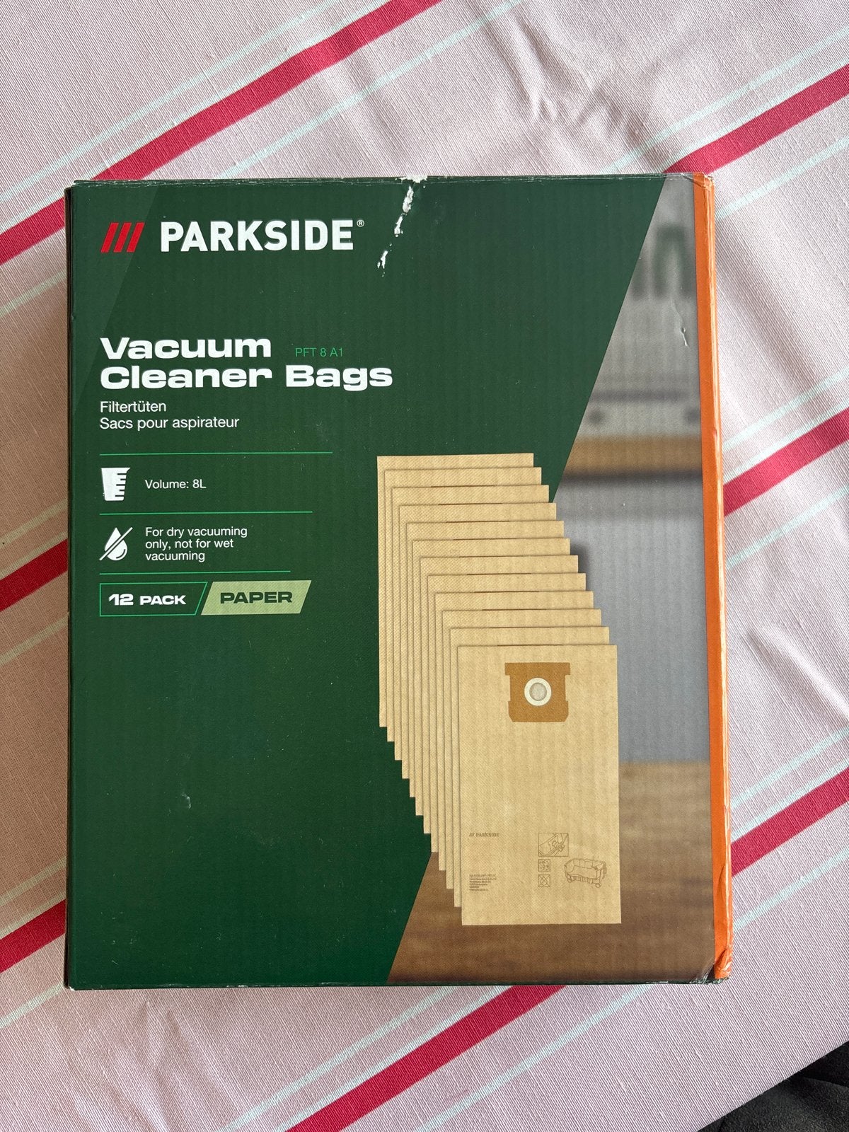 Parkside stofzuiger zakken 12-pack 8L - Nieuw, Overige merken, Overige typen, Nieuw, Ophalen