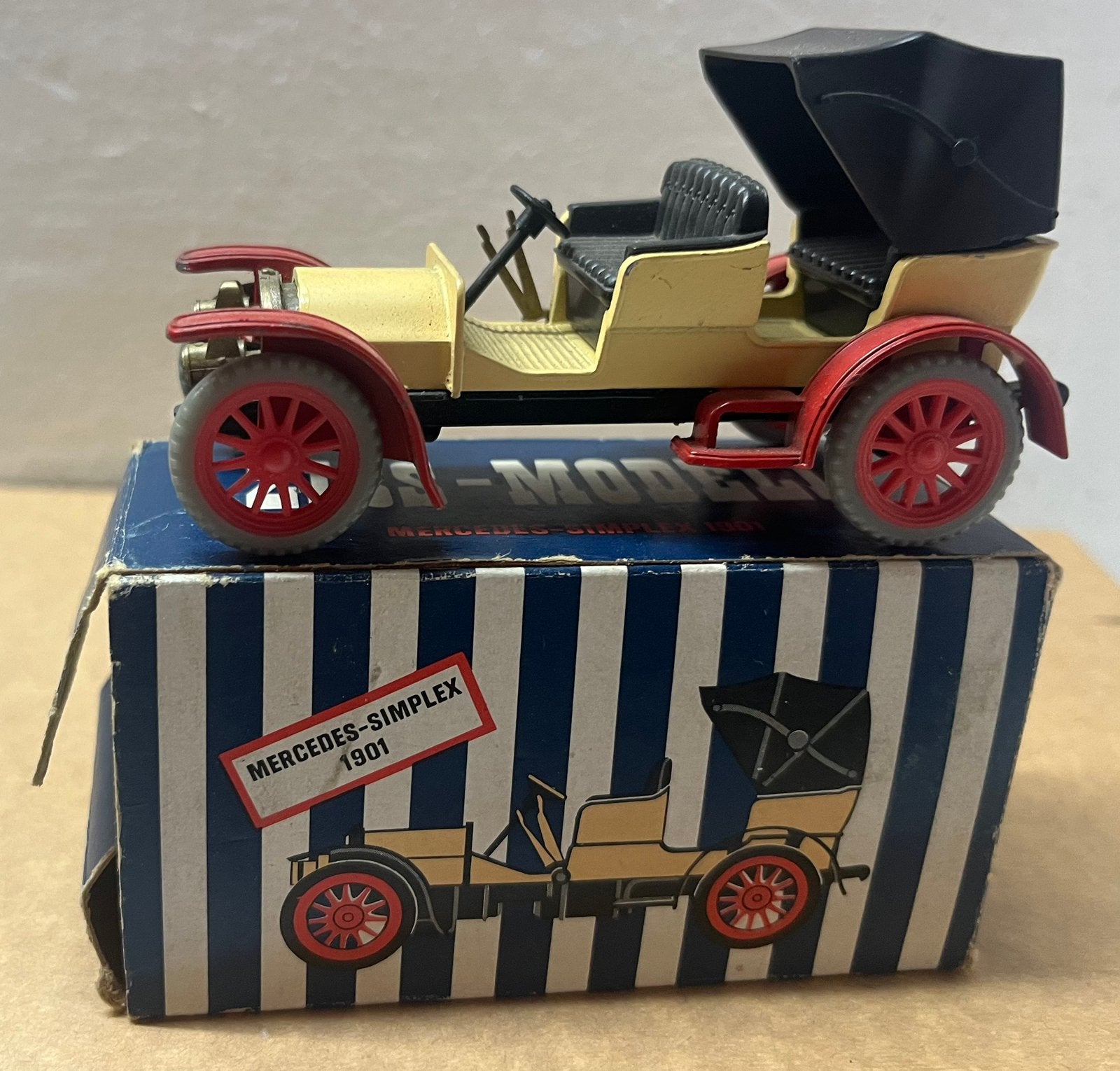 1:43 Ziss Modell , Mercedes-Simplex 1901, in originele verp., Hobby en Vrije tijd, Ophalen of Verzenden, Zo goed als nieuw, Auto