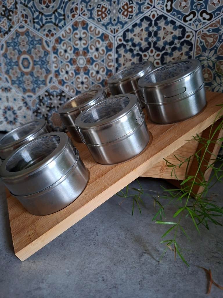 Kruiden potjes, Ophalen of Verzenden, Glas, Pot, Bus of Blik