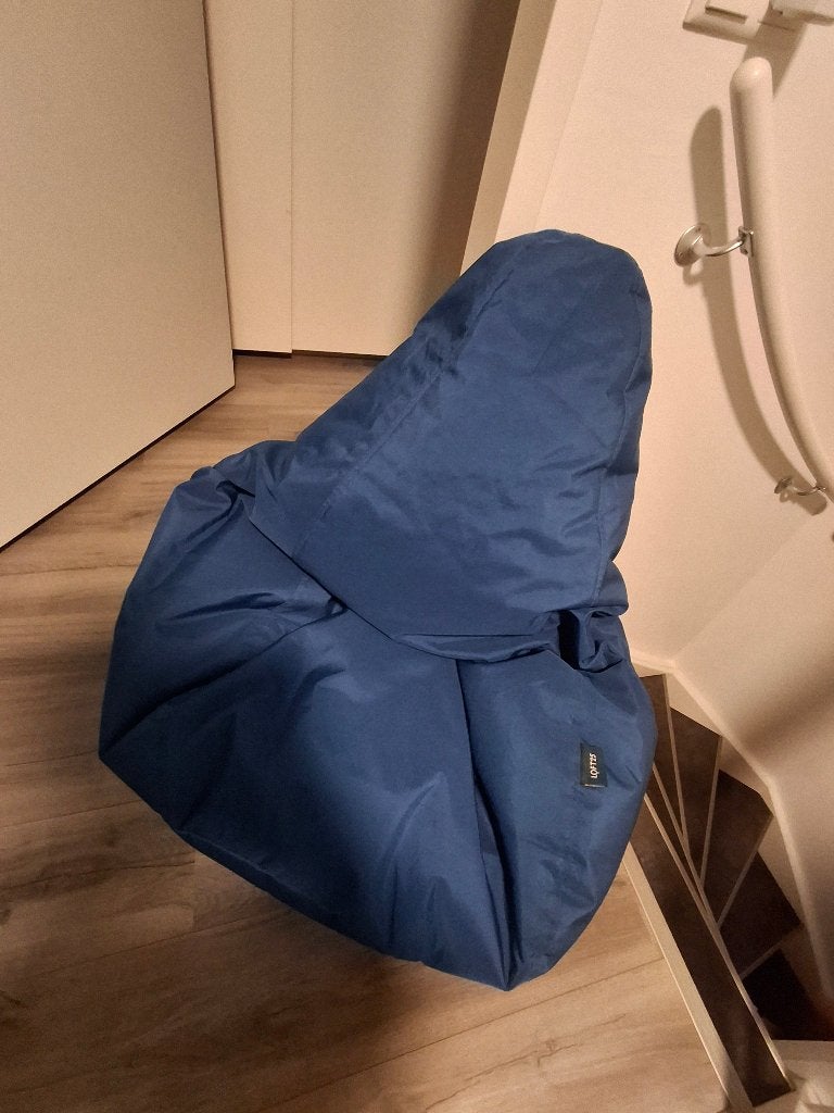 Zitzak, Ophalen, Zo goed als nieuw, Blauw, Zitzakstoel