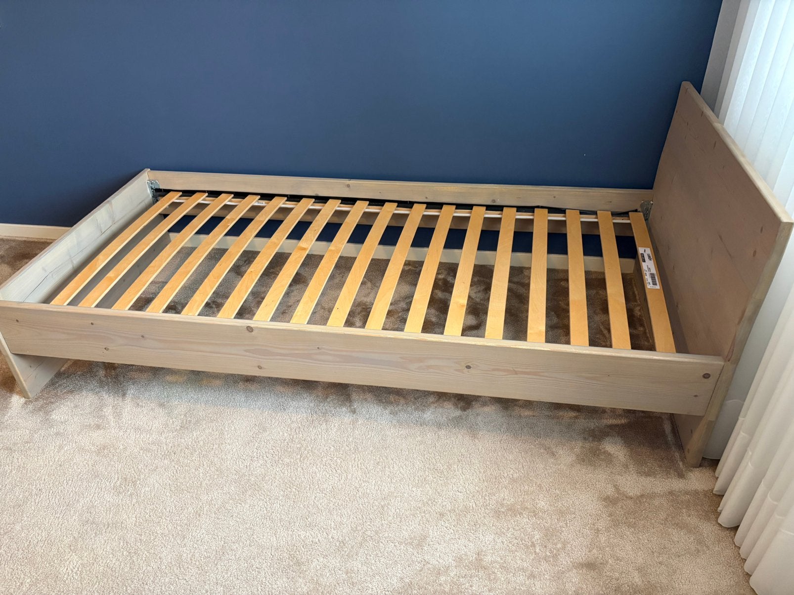 2 x eenpersoonbed met lattenbodem 90 x 200, Ophalen, Gebruikt