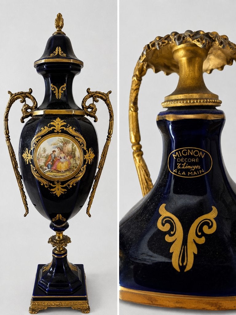 Limoges a la main grote vaas, Ophalen