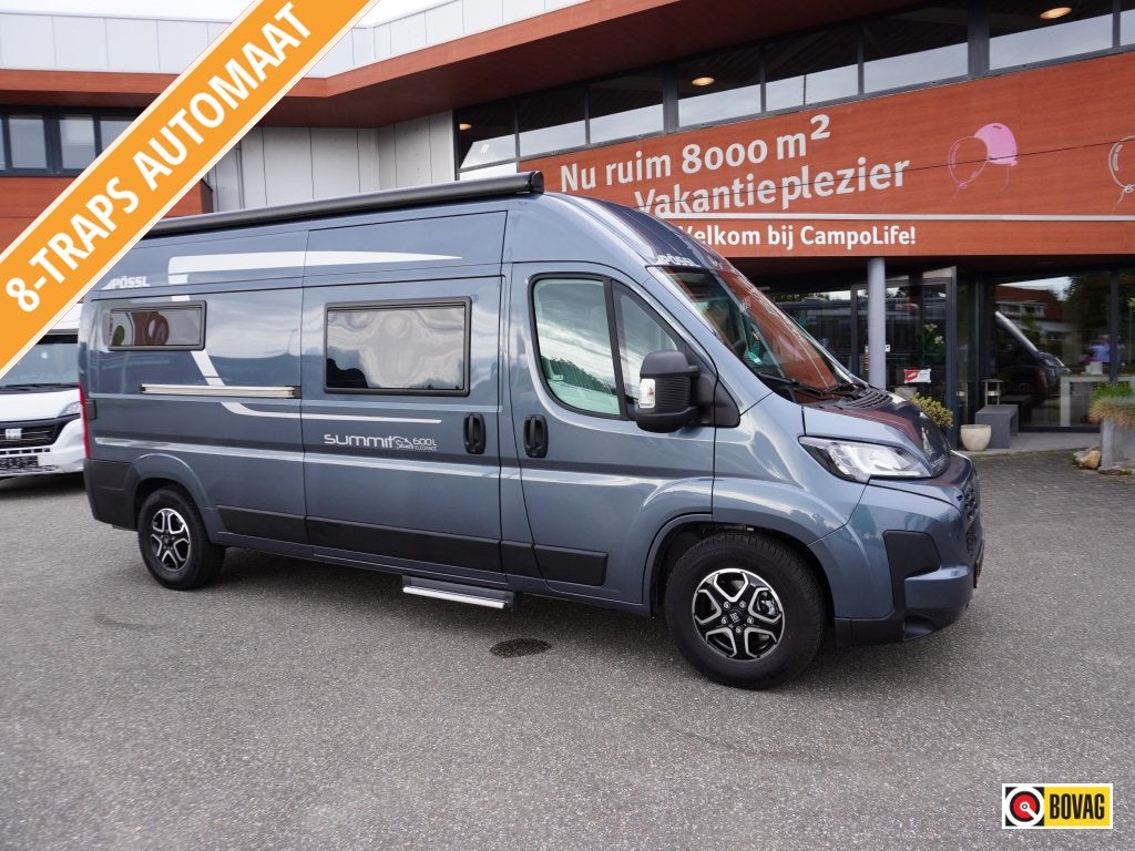 Pössl Summit Shine 600 L ALS NIEUW EN COMPLEET, Automaat, Luifel, Buscamper of Camperbus, Ringverwarming