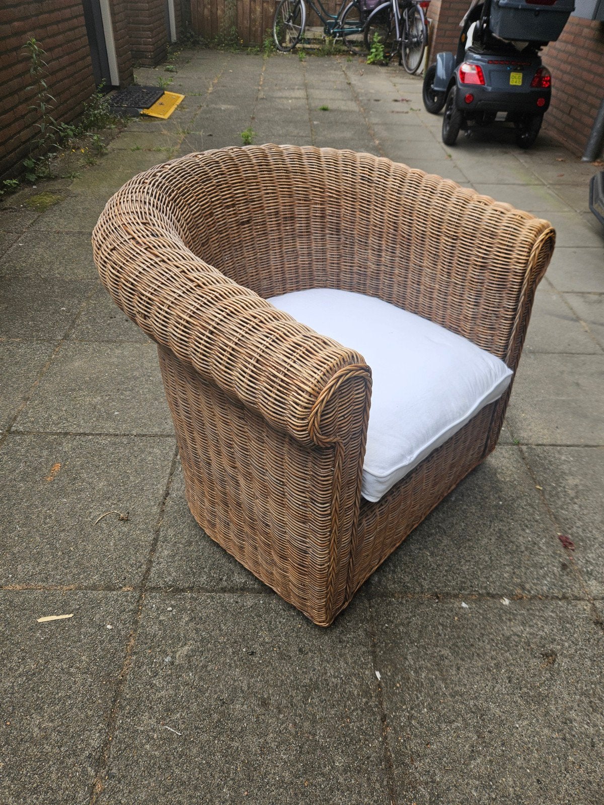 Riviera maison fauteuil, Ophalen, Zo goed als nieuw, 75 tot 100 cm, 50 tot 75 cm