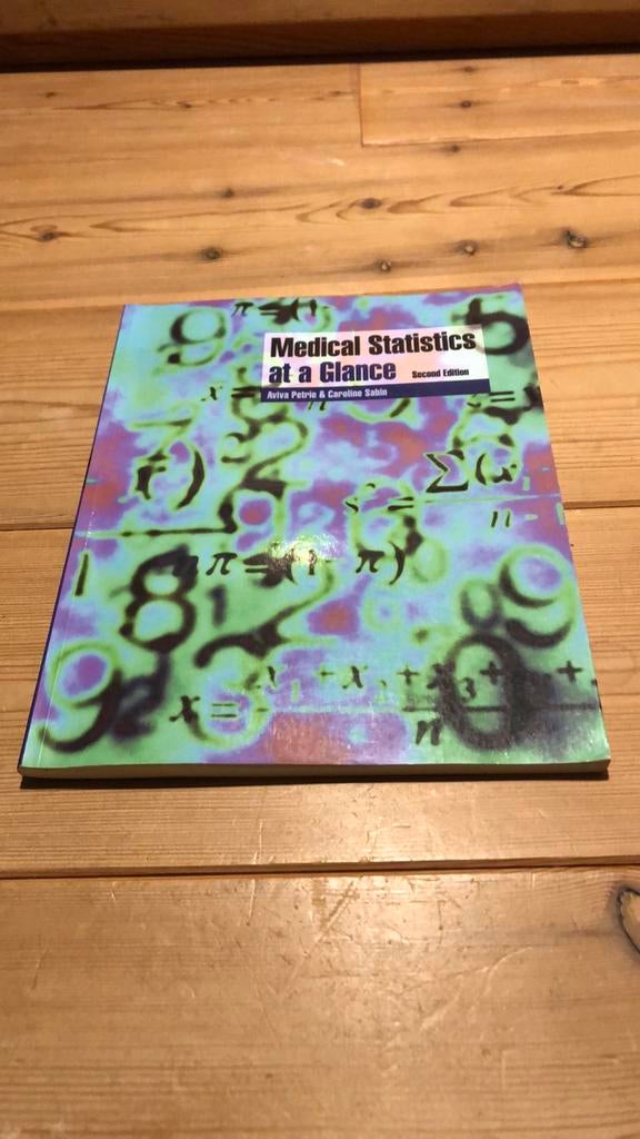 Medical Statistics at a glance Petrie and Sabin, Boeken, Ophalen of Verzenden, Beta, Zo goed als nieuw, WO