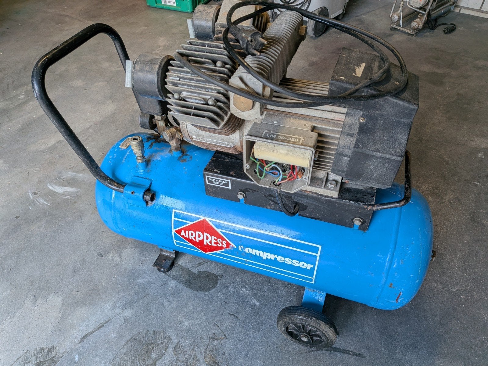 Airpress LM 50-350 Compressor, Ophalen, Gebruikt, 10 bar of meer, 25 tot 100 liter