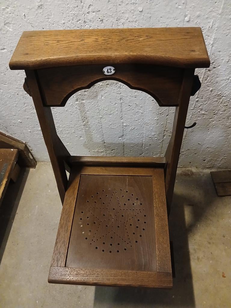 Kerkstoel. Bidstoel., Antiek en Kunst, Ophalen